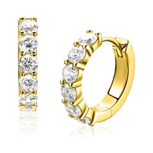 Zinzi gold plated oorringen ZIO2888Y, paar