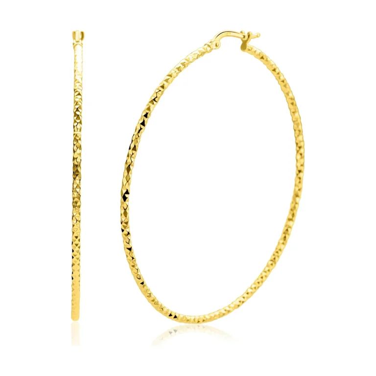 Zinzi gold plated grote oorringen ZIO2913G